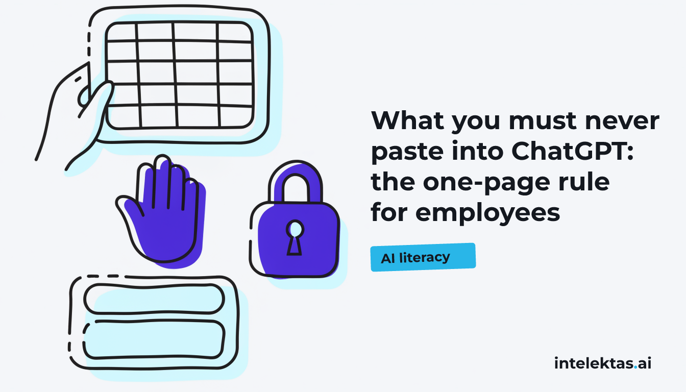 What you must never paste into ChatGPT: the one-page rule for employees