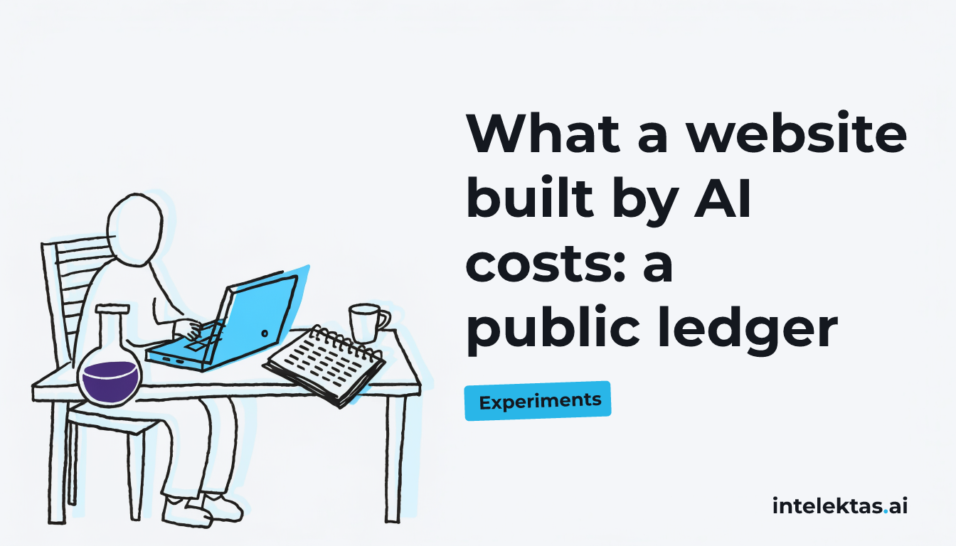 What a website built by AI costs: a public ledger