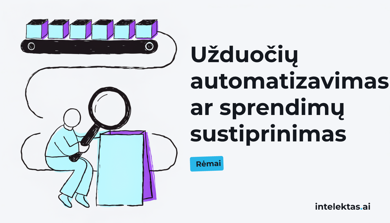 Užduočių automatizavimas ar sprendimų sustiprinimas