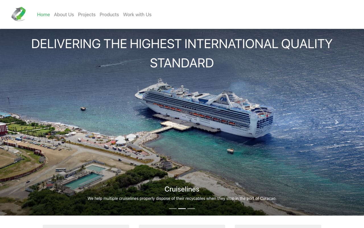 Top of the old ENI Environment home page